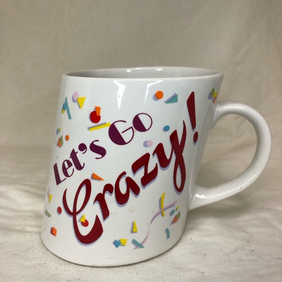 Let’s Go Crazy Slant Mug - Picture 1 of 2